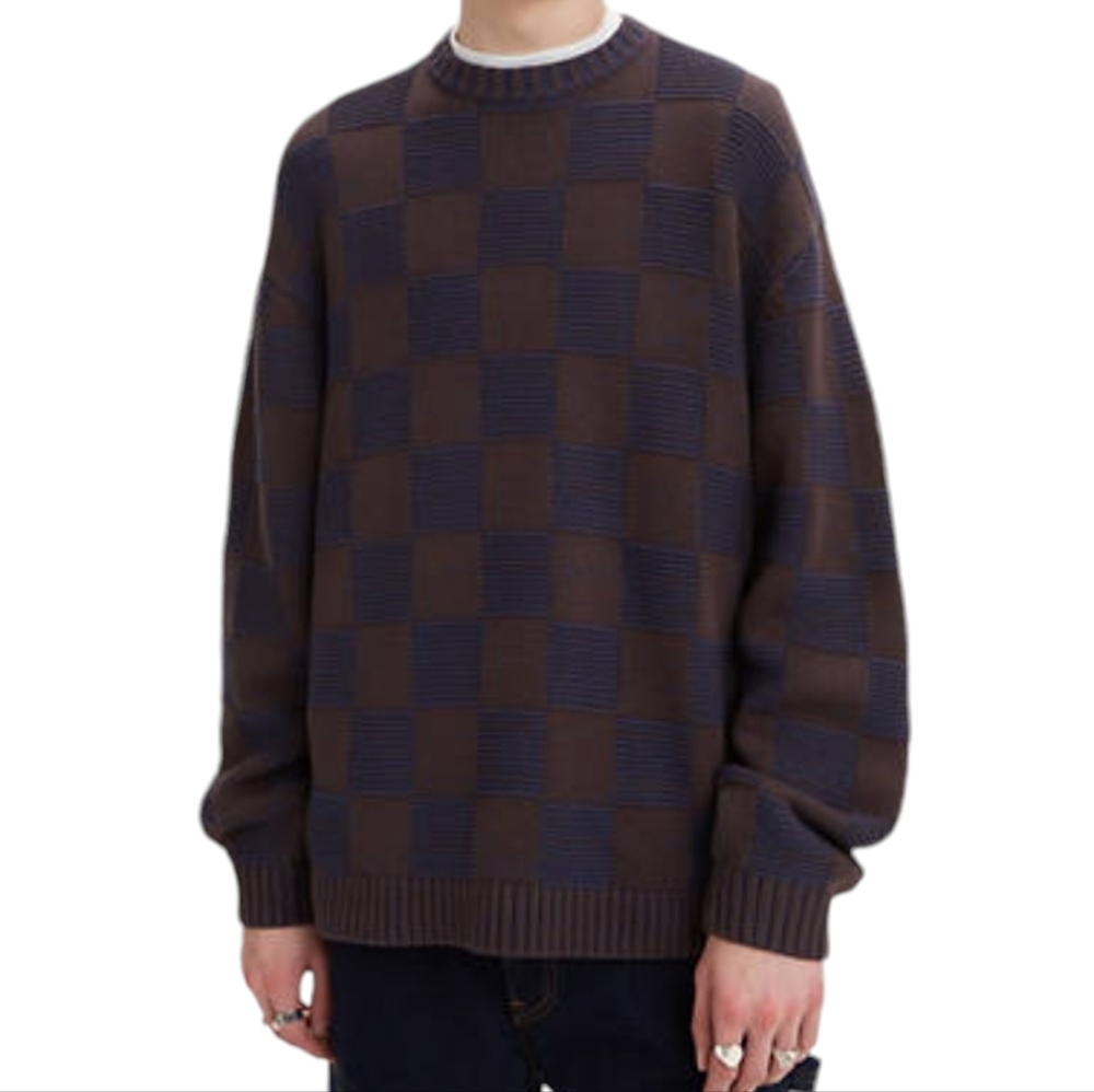 Levi's Mens Battery Check Sweater